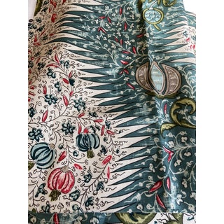Quadrille Les Indiennes Fabric Remnant For Sale