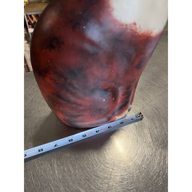 Up for consideration is a beautiful vintage ceramic hand painted cat sculpture, signed by the artist. This is such a fun...