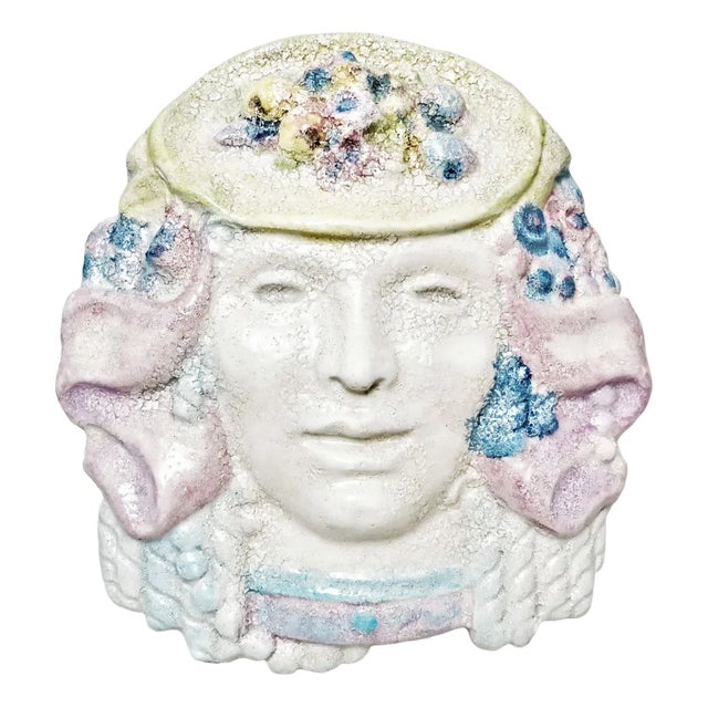 Woman Mural Ceramic from Bitossi, 1970s For Sale