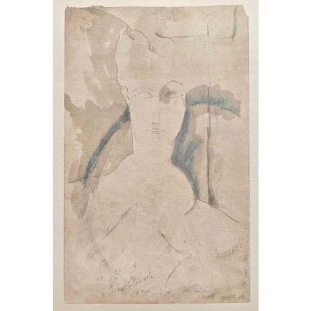 Amedeo Modigliani (1884-1920) Ritratto di Veronica / Portrait of Veronica Lithograph on paper Paper especially produced...
