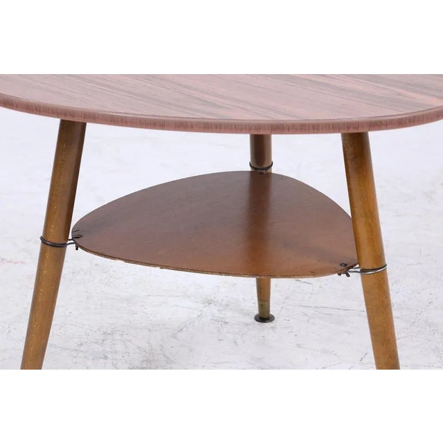 Wood Mid-Century Telephone Side Table, 1960s For Sale - Image 7 of 10