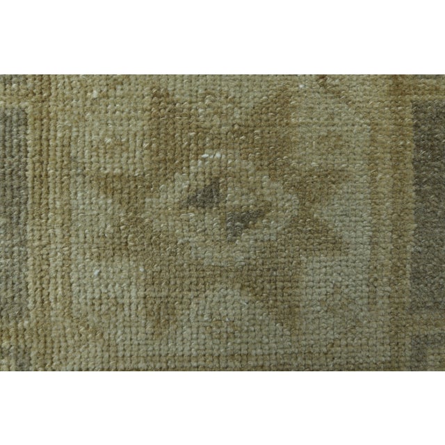 1970s Vintage Turkish Handmade Wool & Cotton Orange Runner Rug For Sale - Image 9 of 11