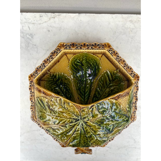 Late 19th Century 19th Century French Majolica Chesnut Server For Sale - Image 5 of 12