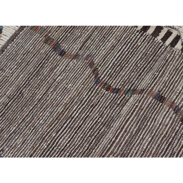 Modern Casual Tribal Rug by Keivan Woven Arts, Hand-Knotted Wool 9'0 X 12'0 For Sale - Image 12 of 12