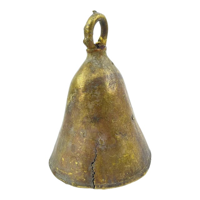 Early 20th Century Benue Brass Bell Nigeria For Sale