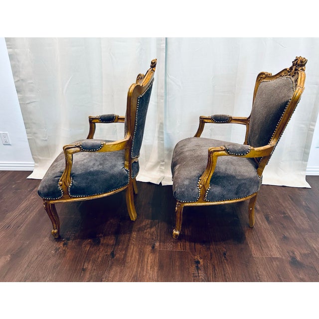 19th Century Italian Louis XV Rococo Style Salon Chairs For Sale - Image 11 of 12