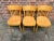 Three beautiful chairs. Made in Holland (Netherlands) by Erco Design in het late 60's begin 7-'s. These wooden chairs look...