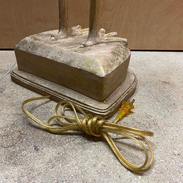 Late 20th Century Post Modern Wood Crane Floor Lamp For Sale - Image 11 of 12