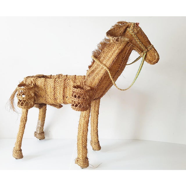 Donkey Plant Stand on Wheels, 1950s For Sale - Image 12 of 12