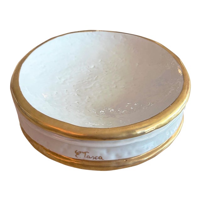 Noritake Porcelain Ceramic Catchall Vide-Poche by Edoardo Tasca For Sale