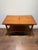 A beautifully crafted Danish Modern expandable serving trolley, executed in richly grained teak and raised on its original...