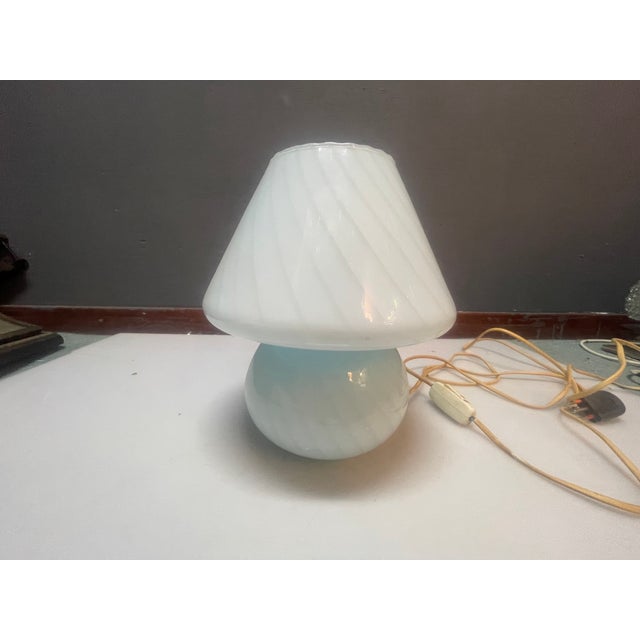 Murano Glass Mushroom Table Lamp by Paolo Venini, 1970s For Sale - Image 6 of 11