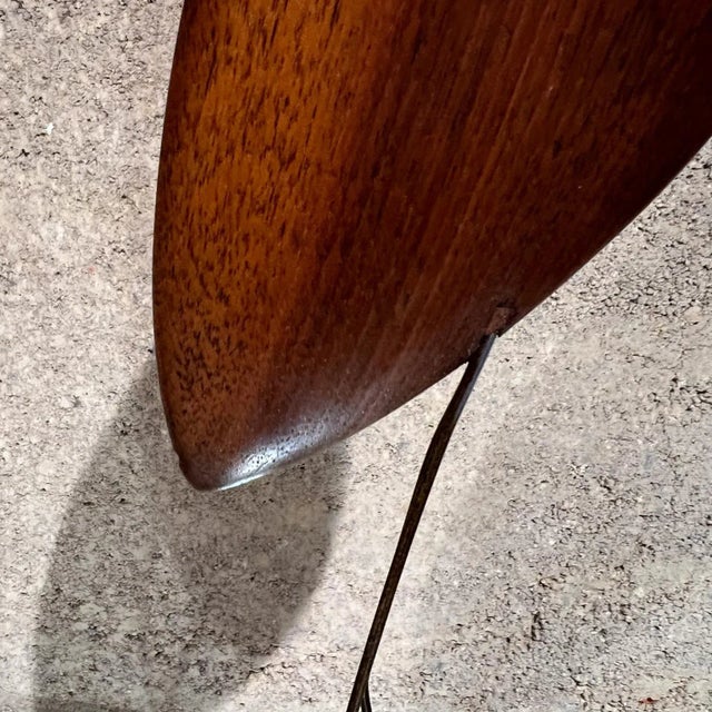 Mid-Century Modern Carved Wood Egret Sculpture by K & P, 1960s For Sale - Image 4 of 10