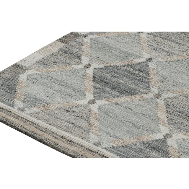 Rug & Kilim’s Custom Scandinavian Outdoor Rug With Geometric Pattern - 12'x18' For Sale In New York - Image 6 of 7