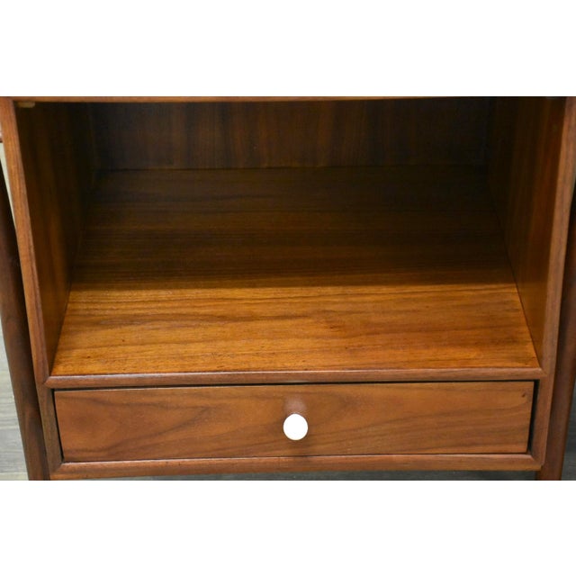 Wood 1960s Refinished Kipp Stewart Declaration Walnut Nightstands - a Pair For Sale - Image 7 of 11
