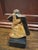 19th Century Santos Sculpture- Christ Bearing the Cross on Stand- Terracotta For Sale - Image 4 of 10