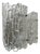 Crystal Ice Glass Wall Sconces by Carl Fagerlund for Orrefors, 1960s, Set of 2 For Sale