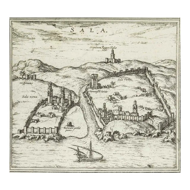 Sala, Map from ''Civitates Orbis Terrarum'' - by F.Hogenberg - 1575 1575 For Sale