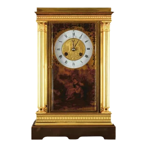 19th Century French Crystal Regulator by Bigelow Kennard With Painted Dial Mask