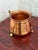 Farmhouse Vintage Hand Hammered Copper Cauldron Planter With Brass Handle and Feet For Sale - Image 3 of 5