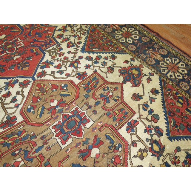 Tribal Antique Bakhtiari Rug For Sale - Image 10 of 18