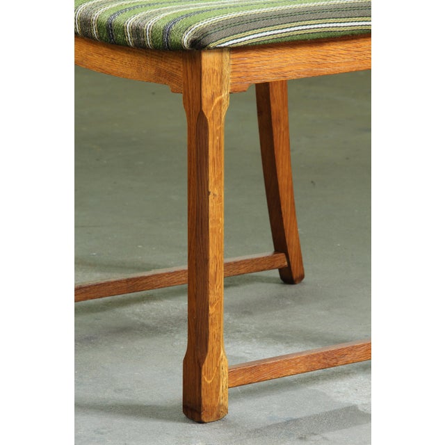 Baroque Vintage Baroque Slim Oak Dining Chairs with Upholstered Backs, 1960s, Set of 4 For Sale - Image 3 of 18