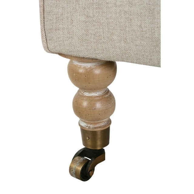 Greta Chair, Flax Linen For Sale - Image 12 of 13