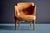 1950s Lounge Chairs Upholstered in Cognac Leather, Germany, 1950s, Set of 3 For Sale - Image 5 of 15