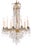 French Antique Crystal and Gilt Bronze 10-Light Chandelier, 1890s For Sale
