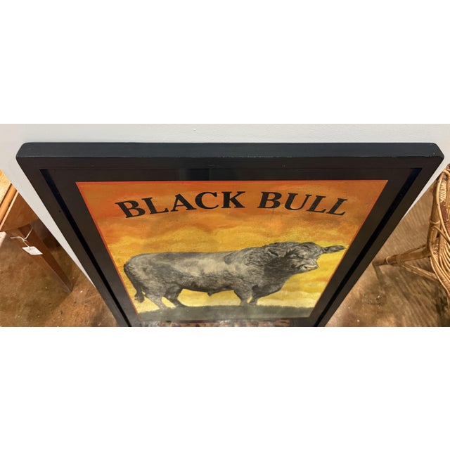 Mid 20th Century English Pub Sign, "Black Bull" For Sale - Image 5 of 7
