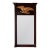 Antique Federal Style Mahogany and Gilt Trumeau Wall Mirror With Eagle Motif For Sale