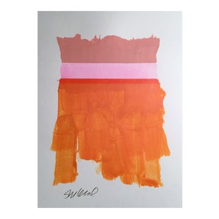 "Pink Belt Three" Original Mixed Media Painting For Sale