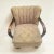 Art Deco German Armchair with Bentwood Armrests and Green Brocade Upholstery, 1940s For Sale - Image 4 of 12