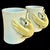 A rare matching pair of vintage hand-painted ceramic ‘Bird in Hand’ mugs by Fitz and Floyd from the 1970s. Makers mark...