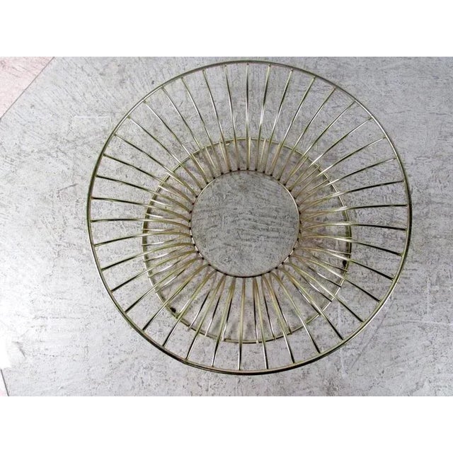 Mid-Century Modern Mid-Century Circular Brass Coffee Table For Sale - Image 3 of 6