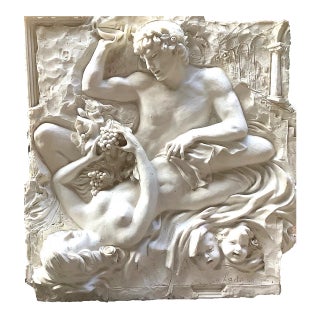 1940s Lado Classical Style Composite Relief Sculpture. For Sale
