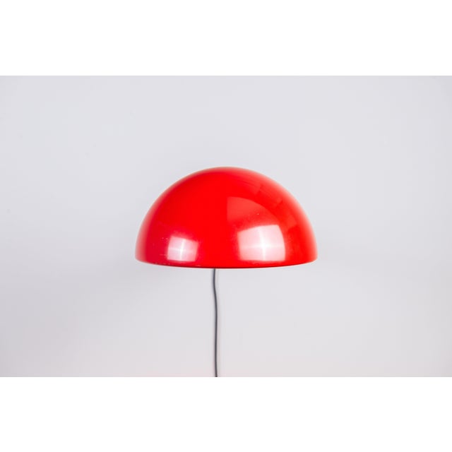 Black Postmodern Extendable Wall Lamp in Red Metal, 1970s For Sale - Image 8 of 14