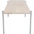 Coffee table with a table top of oak and steel legs. The table is from the 1970s and appears in good condition with some...