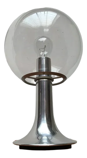 Vintage Space Age Globe Table Lamp, 1970s
