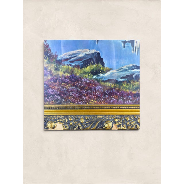 Early 20th Century Antique English Framed Highland Loch Landscape With Castle, Signed 'Tr Sanderson' For Sale - Image 5 of 5