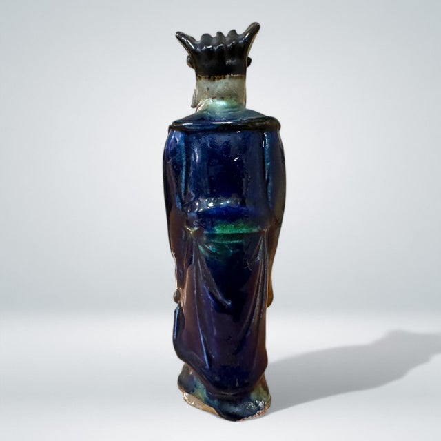 Chinese Antique Chinese Mudman, Wise Man With Tablet, Pre-1890 For Sale - Image 3 of 9