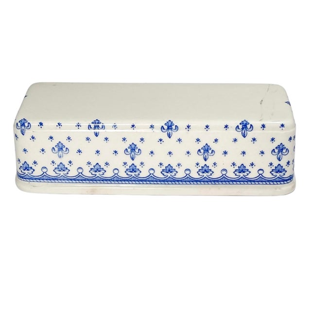 1940s Vintage English Copeland Spode Butter Lid For Sale - Image 5 of 6