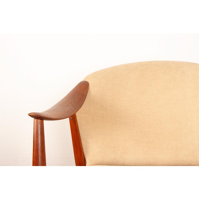 Scandinavian Teak and Fabric New Tyrol Armchairs by Gerhard Berg for Westnofa, 1960, Set of 2 For Sale - Image 16 of 18
