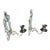VTG Brass Set Pair Heavy Ornate Victorian 7.5” Wall Candle Holder Sconce Mirrors For Sale
