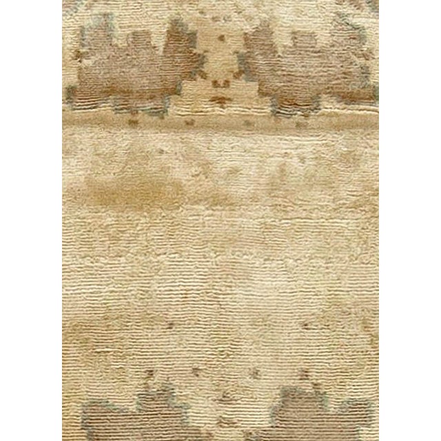 Contemporary Botanic handmade silk rug by Doris Leslie Blau Size: 3'6" × 10'9" (106 × 327 cm) When it comes to softness...