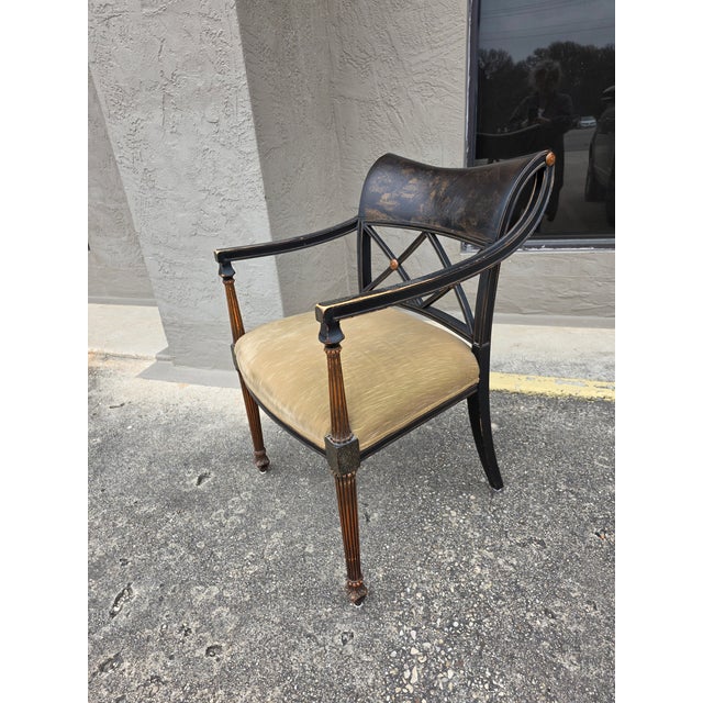 English Regency Style Chinoiserie Decorated Chair For Sale - Image 12 of 13