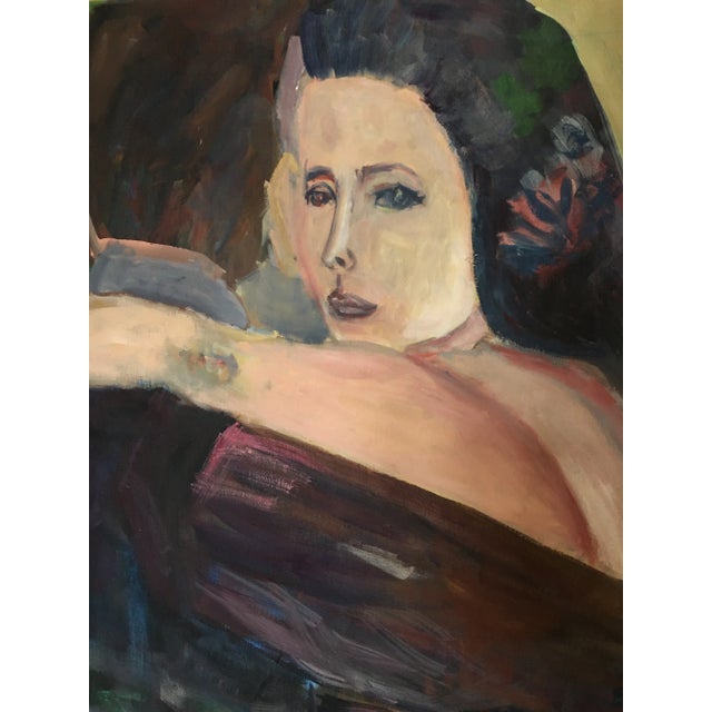 Black Monumental Rare, Peter Keil, Oil on Canvas For Sale - Image 8 of 13