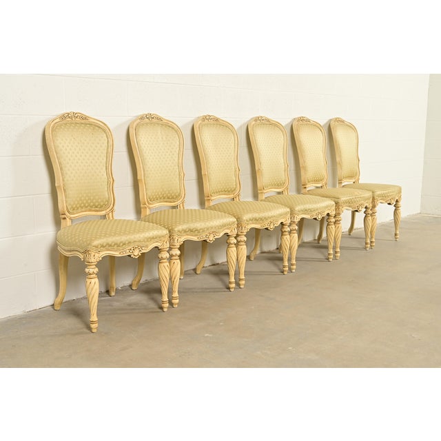 Karges French Regency Louis XVI Cream Lacquered Dining Chairs, Set of Six For Sale - Image 15 of 15