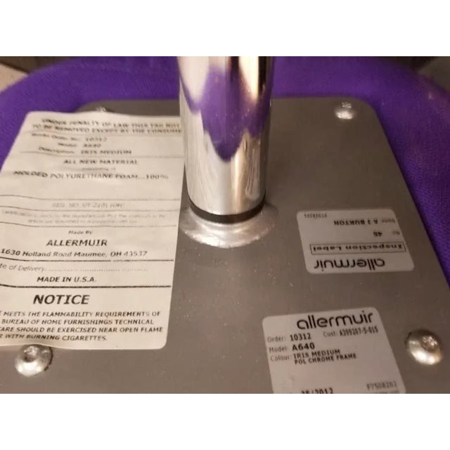 Mid Century Modern Overman Style Iris Swivel Pod Chairs by Allermuir - Pair For Sale - Image 10 of 10