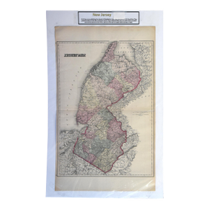 Antique 1870s g.w. Gray & Son Map of New Jersey (32 X 20")"